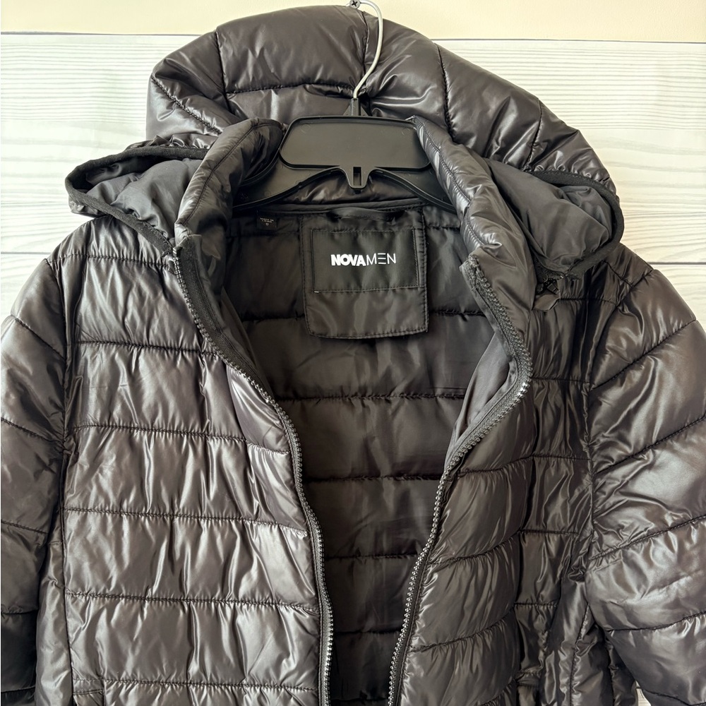 Fashion Nova Men Black Puffer Jacket - Picture 6 of 7